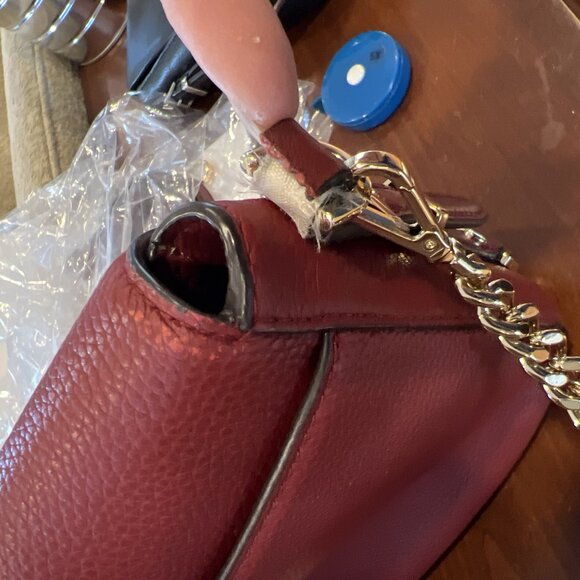 Michael Kors Bedford Legacy Leather Flap Shoulder Bag $298 Brandy #3168 - Picture 6 of 13